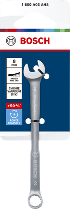 Cờ lê kết hợp Bosch 8 mm bằng thép crom vanadi.